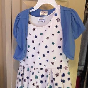 Girls Floral Dress with Bolero